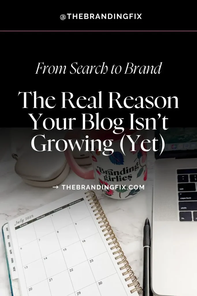 The Branding Fix Pin - Why Your Blog Isn't Growing