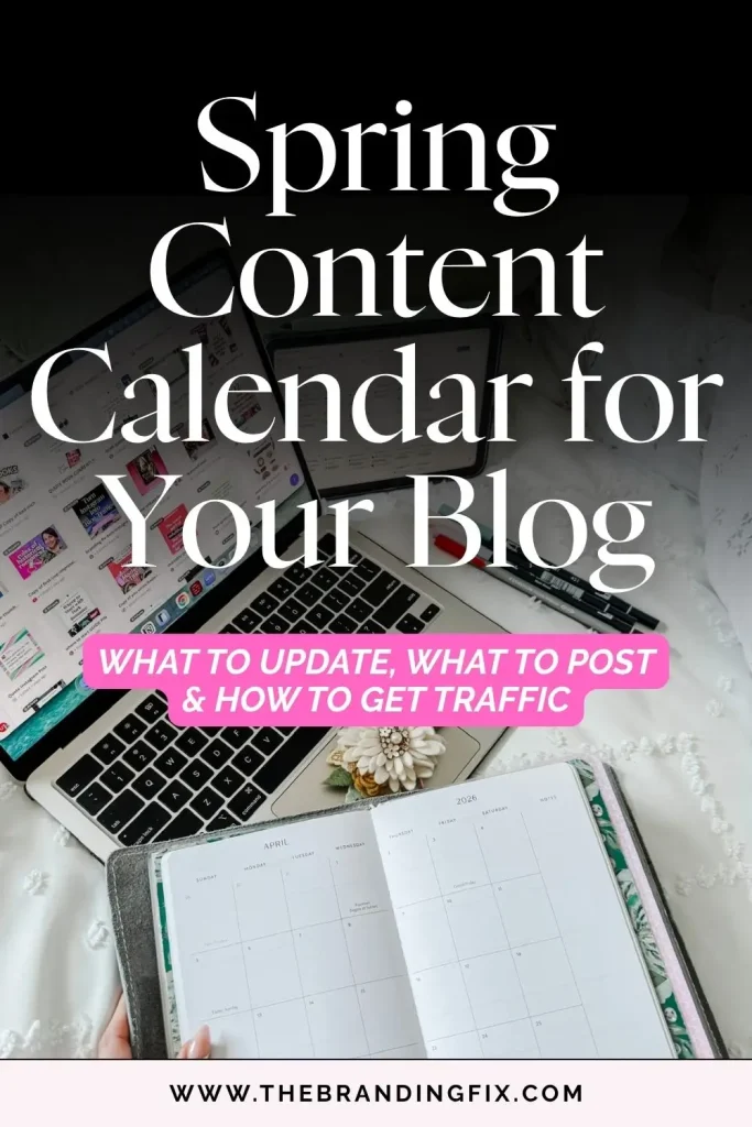 Spring Content Calendar for Bloggers